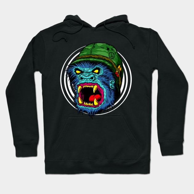 Gorilla Warfare Hoodie by ElScorcho